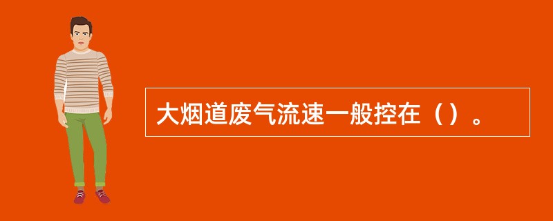 大烟道废气流速一般控在（）。