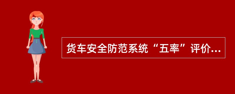 货车安全防范系统“五率”评价指标中处理故障辆数TADS、THDS指（）。