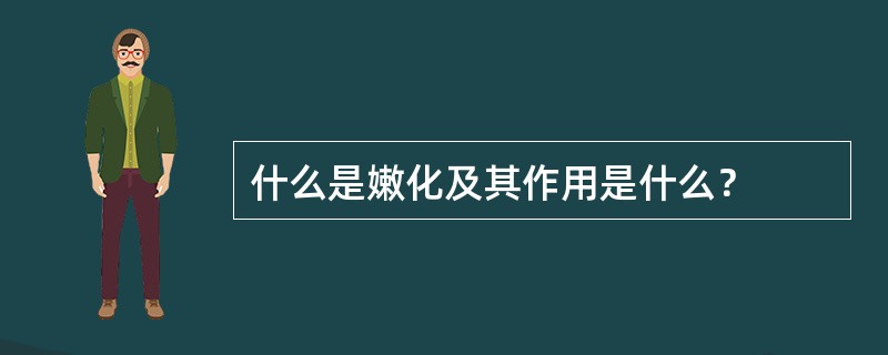 什么是嫩化及其作用是什么？