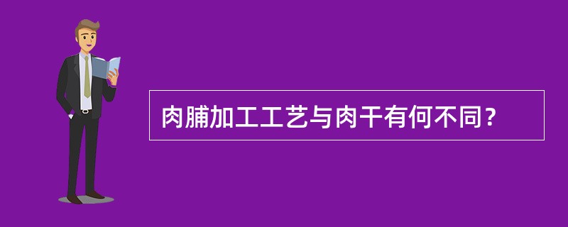 肉脯加工工艺与肉干有何不同？