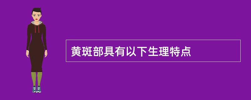 黄斑部具有以下生理特点