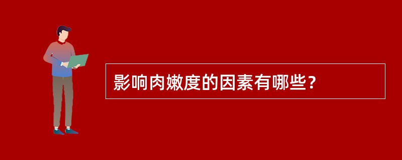 影响肉嫩度的因素有哪些？