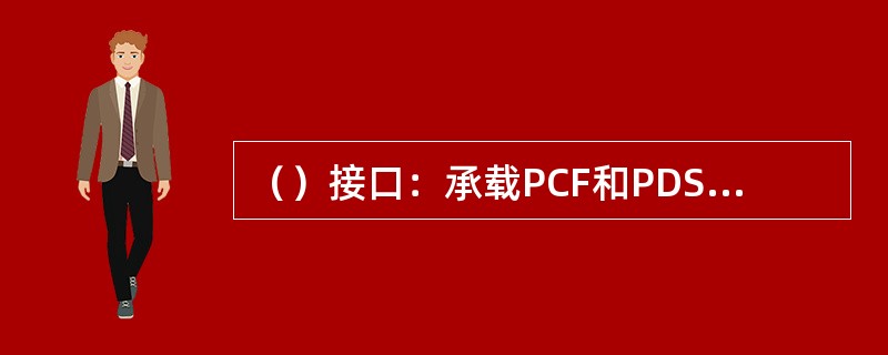 （）接口：承载PCF和PDSN之间的信令传输，用于维护BSS到PCF之间的A10