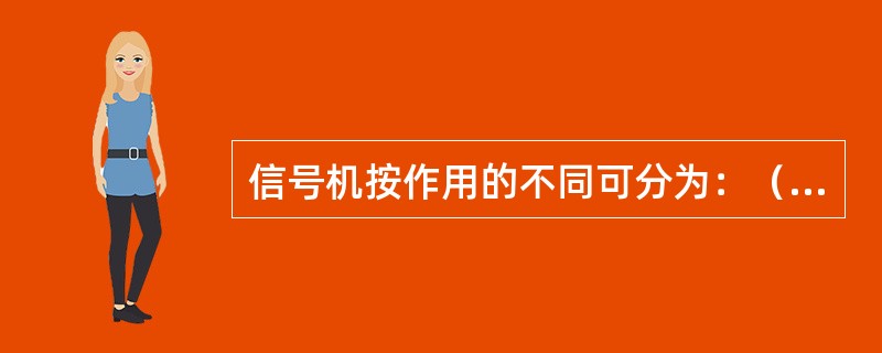 信号机按作用的不同可分为：（）、（）、（）、（）、（）。