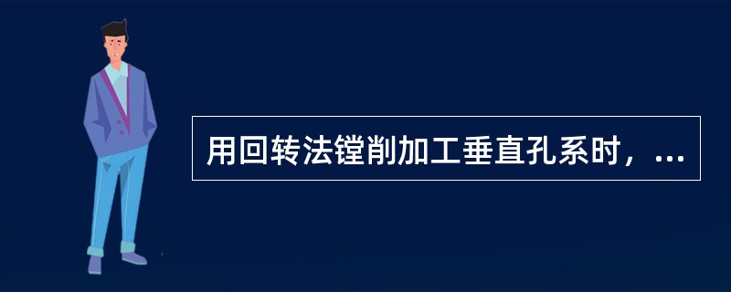 用回转法镗削加工垂直孔系时，两孔中心线的垂直度主要取决于回转工作台的回转精度。