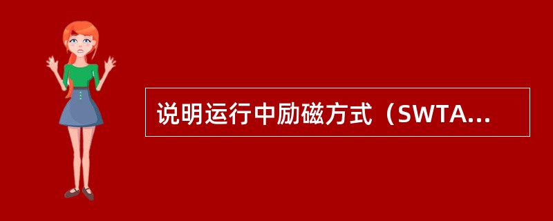 说明运行中励磁方式（SWTA调节器）由自动切为50Hz手动励磁的操作步骤。