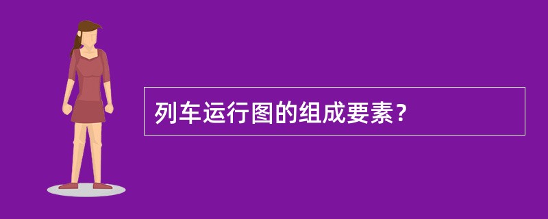 列车运行图的组成要素？