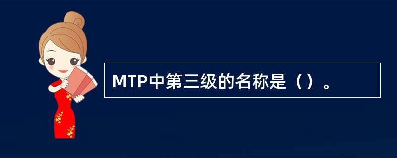 MTP中第三级的名称是（）。