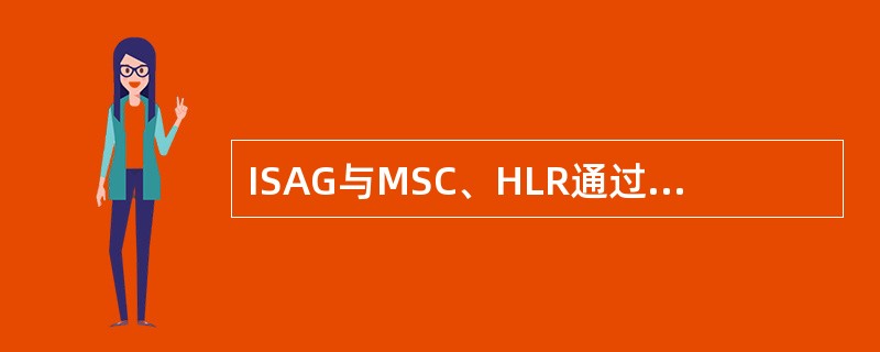 ISAG与MSC、HLR通过No.7信令网络相连。