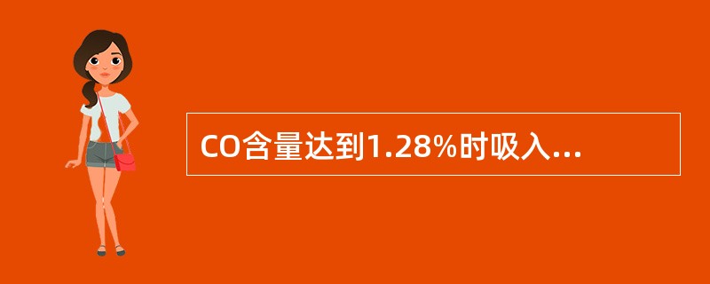 CO含量达到1.28%时吸入即昏迷，1--2min即死亡，所以焦炉煤气中毒死亡的