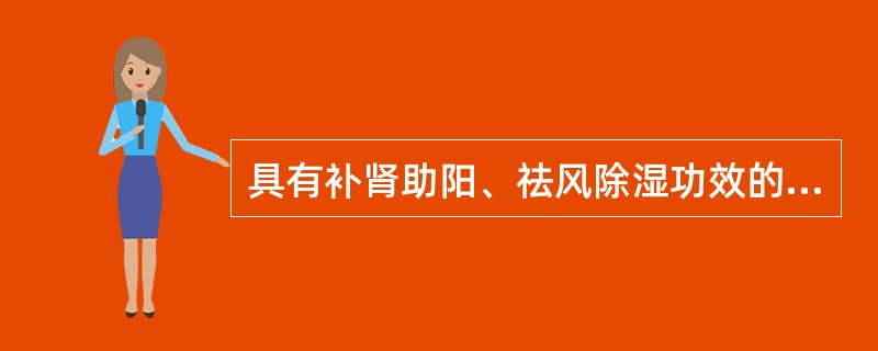 具有补肾助阳、祛风除湿功效的药物是（）。