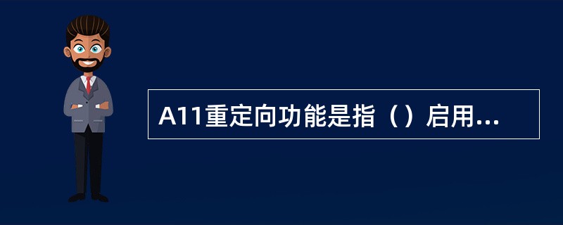 A11重定向功能是指（）启用重定向功能后，可以根据策略选择不同的（）。