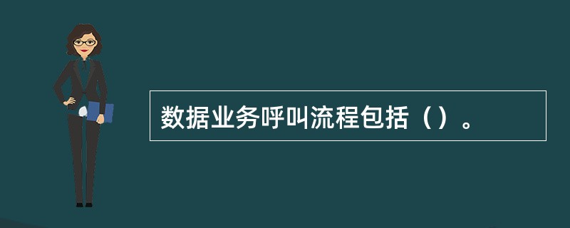 数据业务呼叫流程包括（）。