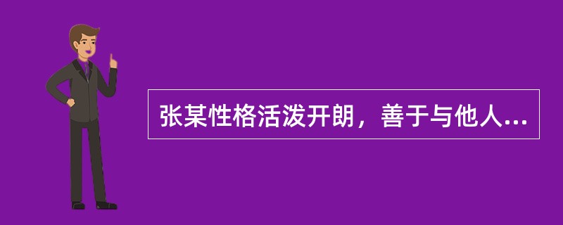 张某性格活泼开朗，善于与他人沟通交流，下列与她性格最匹配的职业是（）。