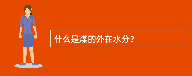 什么是煤的外在水分？