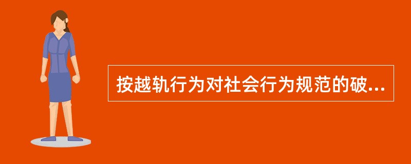 按越轨行为对社会行为规范的破坏类型和程度分类，越轨行为主要有（）。