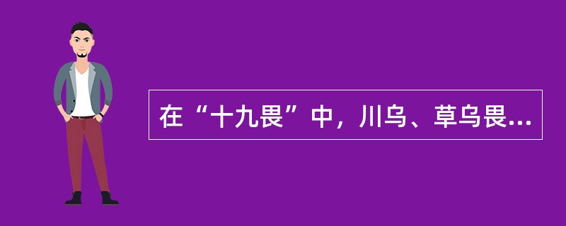 在“十九畏”中，川乌、草乌畏（）。