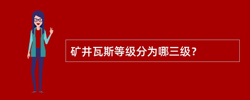 矿井瓦斯等级分为哪三级？