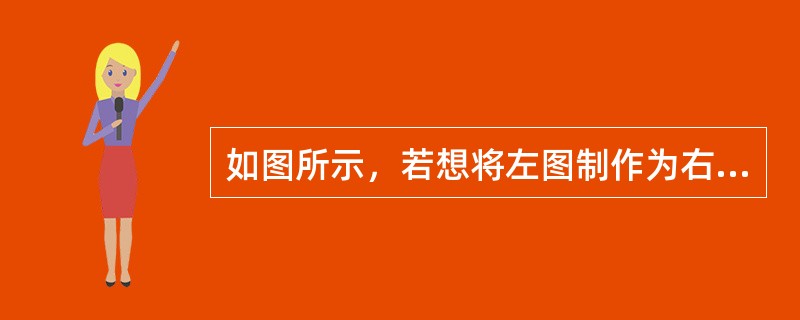 如图所示，若想将左图制作为右图的效果，则可执行下列哪个命令（）