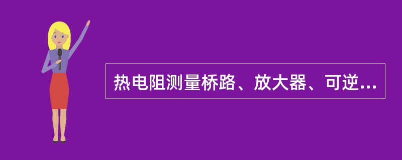 热电阻测量桥路、放大器、可逆电机、指示机构、记录机构组成了（）。