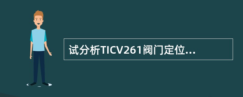 试分析TICV261阀门定位器无信号有输出的原因。