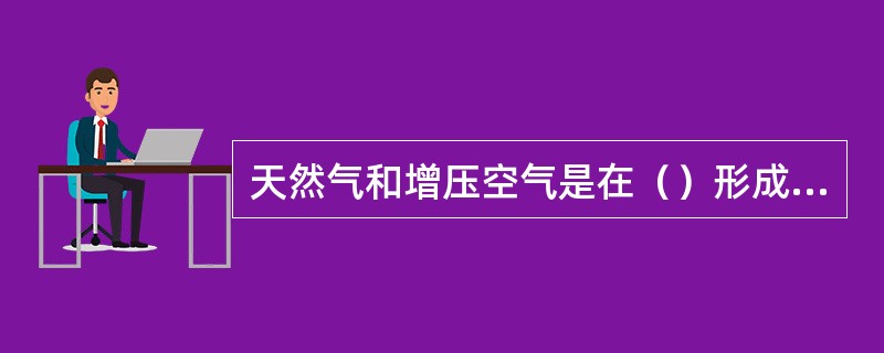 天然气和增压空气是在（）形成可燃混合气