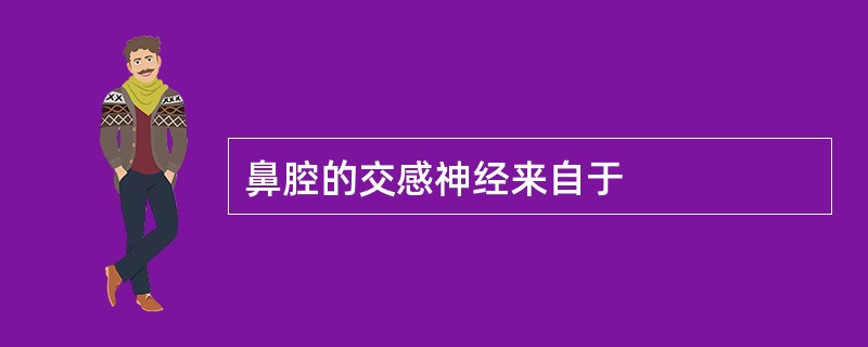 鼻腔的交感神经来自于