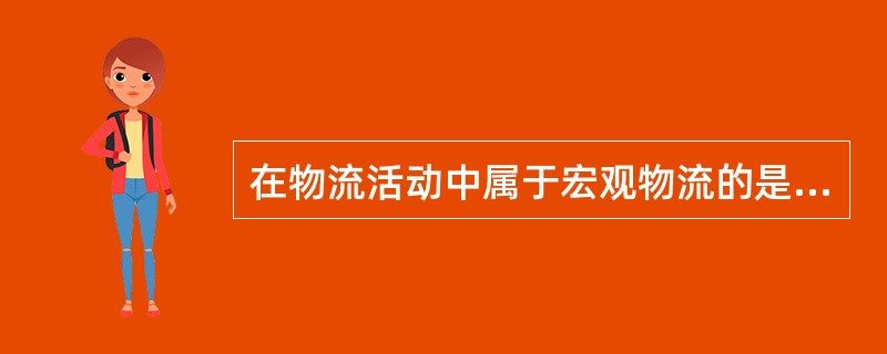 在物流活动中属于宏观物流的是（）
