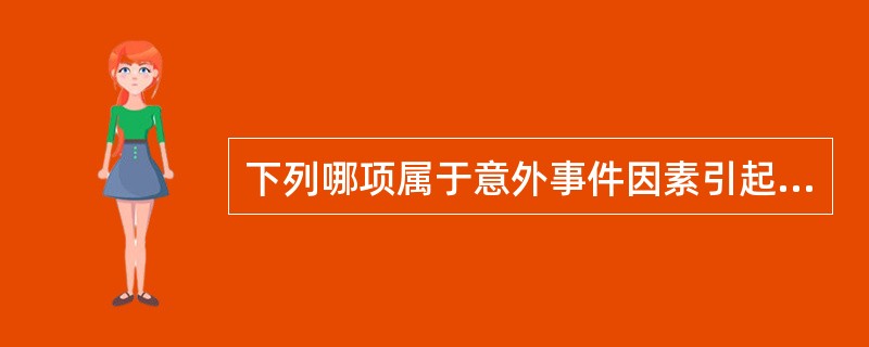 下列哪项属于意外事件因素引起的风险（）