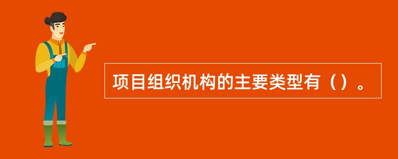 项目组织机构的主要类型有（）。