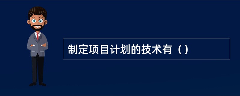 制定项目计划的技术有（）