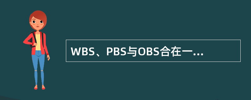 WBS、PBS与OBS合在一起，就提供了费用估算的结构。WBS、OBS形成（）