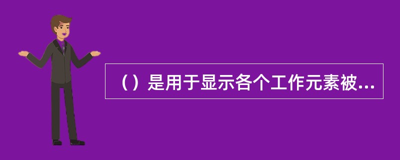 （）是用于显示各个工作元素被分配到哪个组织单位。