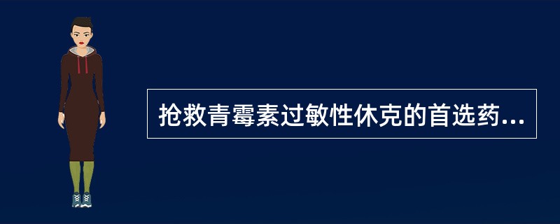 抢救青霉素过敏性休克的首选药物是（）