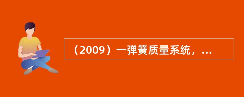 （2009）一弹簧质量系统，置于光滑的斜面上，斜面的倾角α可以在0°～90°间改