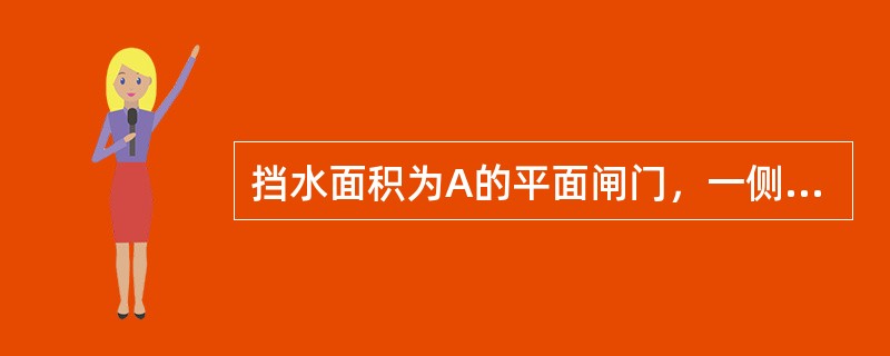 挡水面积为A的平面闸门，一侧挡水，若绕通过其形心C的水平轴任转a角，其静水总压力