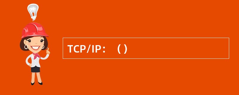 TCP/IP：（）