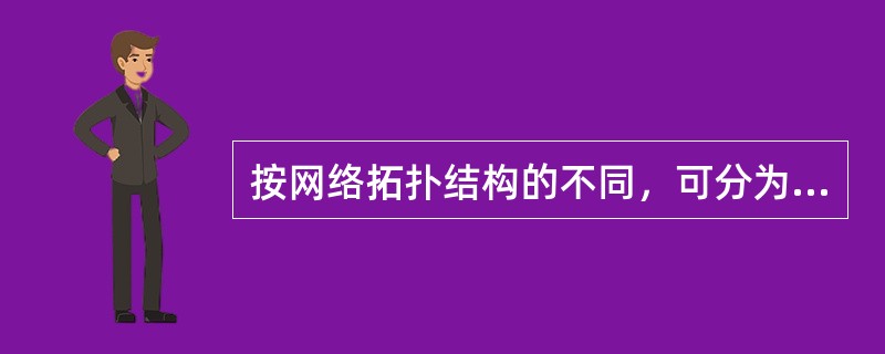 按网络拓扑结构的不同，可分为（）网络、环形网络、总线型网络三种基本类型。