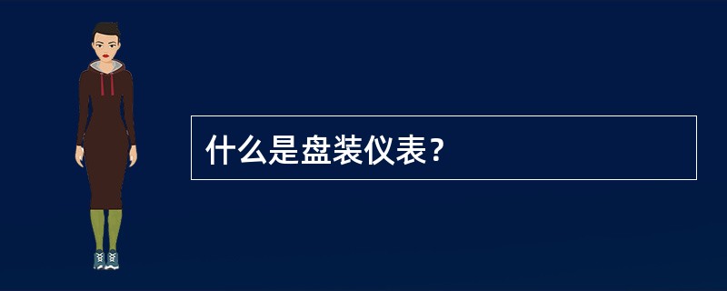 什么是盘装仪表？