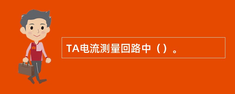 TA电流测量回路中（）。