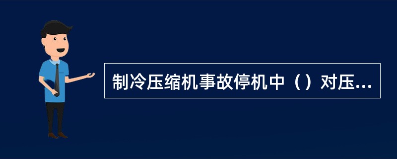 制冷压缩机事故停机中（）对压缩机及设备几乎没有损害。