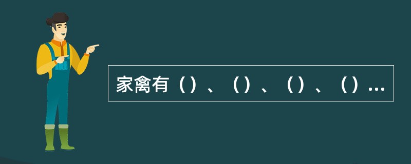 家禽有（）、（）、（）、（）等生理特点。