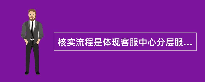 核实流程是体现客服中心分层服务（）特性以及客服代表（）的基础。