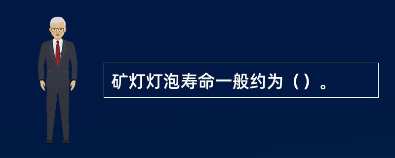 矿灯灯泡寿命一般约为（）。