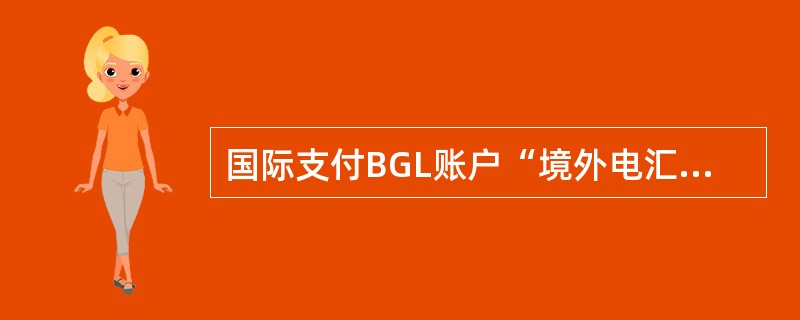 国际支付BGL账户“境外电汇汇出汇款”（8321006）及“签发外币汇票”（83