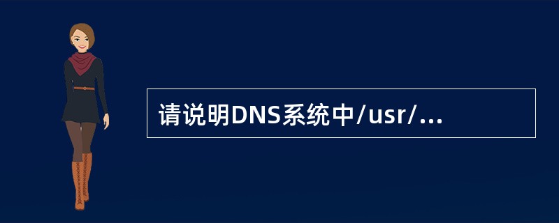 请说明DNS系统中/usr/sbin/in.named、/etc/named.c