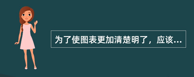 为了使图表更加清楚明了，应该选择（）。