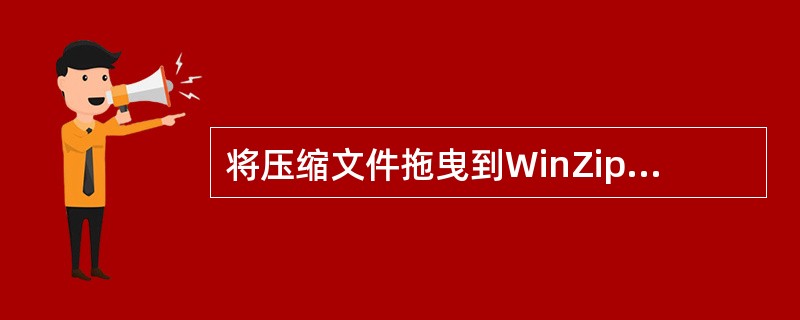 将压缩文件拖曳到WinZip窗口，不可实现文件的压缩。（）