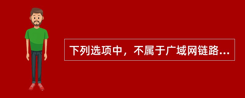 下列选项中，不属于广域网链路交换连接的是（）。