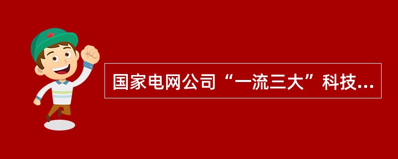 国家电网公司“一流三大”科技发展战略的“一流三大”指的是：（）